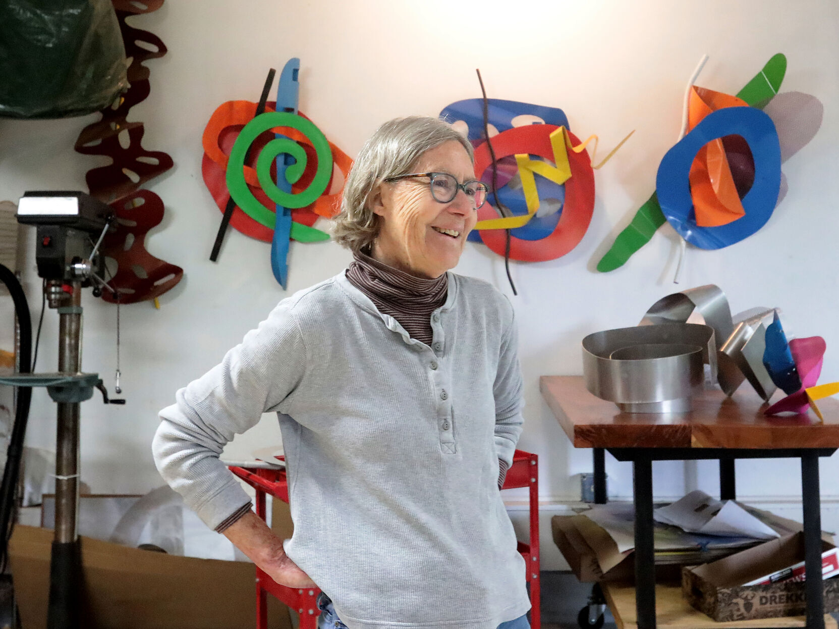 Andree Valley in her home studio